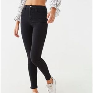 High waisted skinny jeans